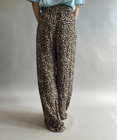 【USED 】Leopard Patterned Pants/ 240824-052