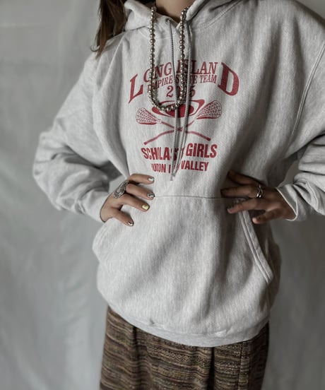 【USED】  Champion Reverse Weave Hoodie Long Island/210902-019