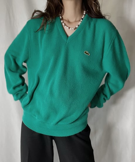 【USED】   LACOSTE Knit Top⑧/211126-024