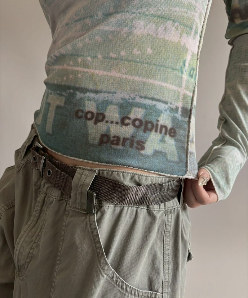 USED】 Cop.Copine Sheer Design Top/ 260228-014