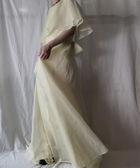 【USED】 Dot Patterned See-through N/S Dress/210714-032