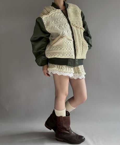 【RE;CIRCLE】 RE MA1 × Alan Knit Jacket / 251225-002