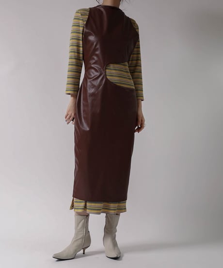 【USED】N/S Poly Dress ① / 220324-005