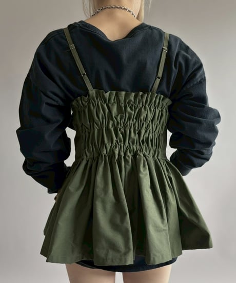 【RE;CIRCLE】RE U.S Military Rebuild Mini One-Piece Khaki / 260423-003
