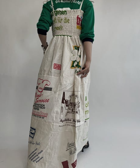 【RE;CIRCLE】 RE Eco-Friendly Bag Shirring One-piece / 220825-013
