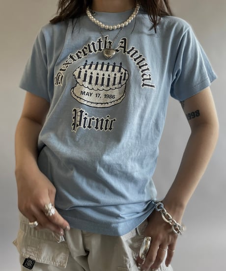 【USED】 Made in USA Screen Stars 80's T-Shirt  /240608-028