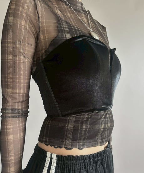 【USED】 Velour Corset / 260131-002