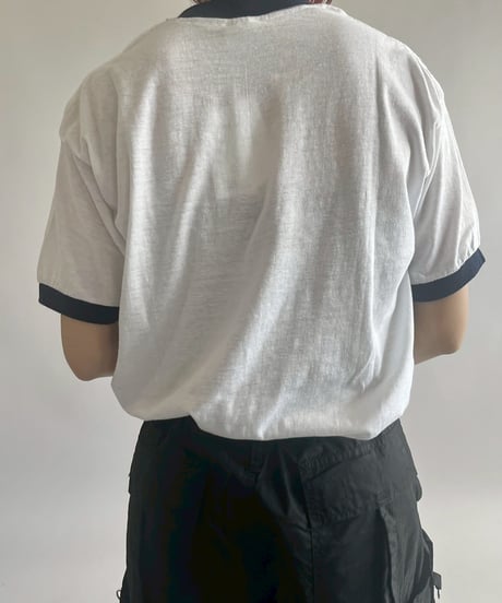 【USED】 Made in USA 80's SNEAKERS MITSUBISHI Ringer T-Shirt /250503-011