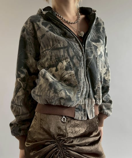 【USED】 Real Tree Camo Padded Zip Parka /251101-017