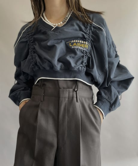 【RE;CIRCLE】 RE Nylon Drawcord Pullover Navy / 230406-014