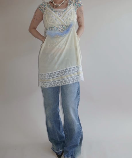 【RE;CIRCLE】CA MEETS UV  RE Camisole Bra Top + Camisole Top  / 250807-015