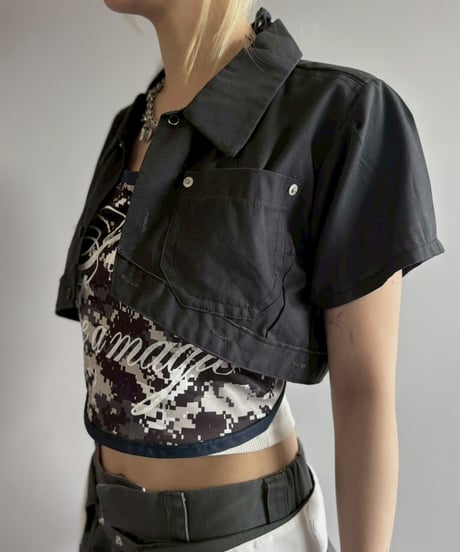 【Chinatsu Aoyama】 RE Makers Shirt Charcoal Black / 260702-025