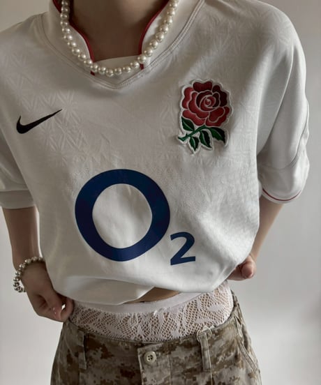 【USED】 Nike England National Rugby Soccer Shirt / 250607-017
