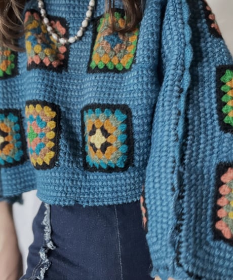 【RE;CIRCLE】 RE Granny Knit Top②/211014-002