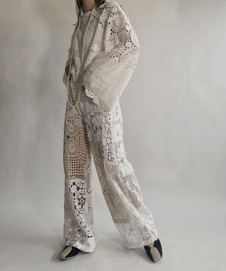 【RE;CIRCLE】 RE Crochet Lace Top / 220623-008
