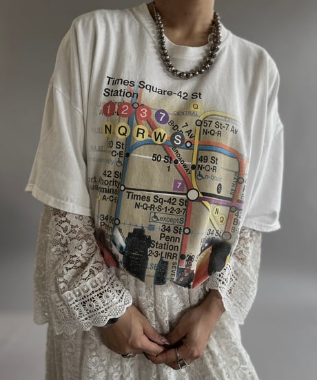 【USED】New York Map T-Shirt /240824-069