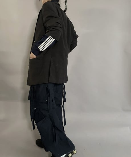 【USED】 Flair Fashion Jersey Top Navy / 230225-011
