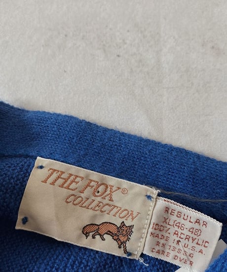 【USED】   THE FOX Acrylic Knit Cardigan/210930-038