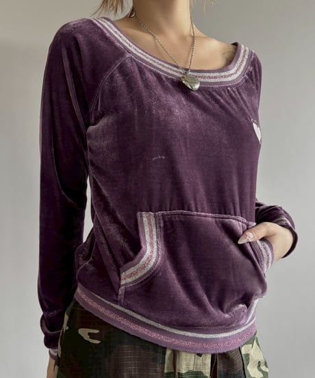 【USED】 Juicy Cuture Velour Top /251206-019