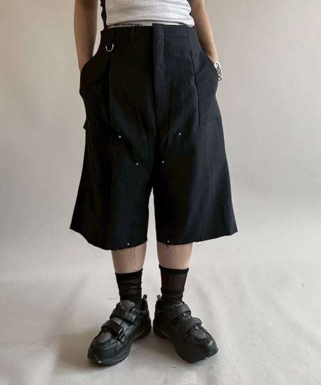 【RE;CIRCLE】 Re Suit Double Knee Shorts / 250612-005