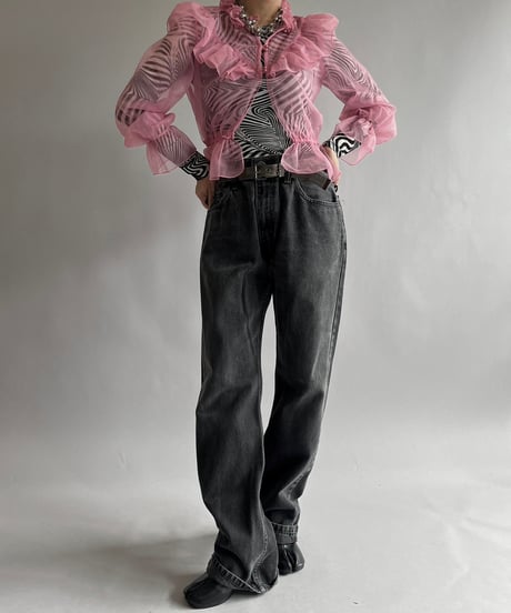 【USED】 Sheer Design L/S Top /240928-009