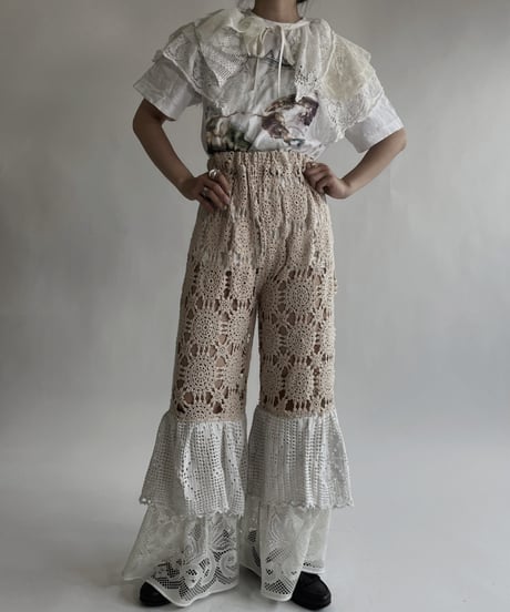 【RE;CIRCLE】 RE Crochet Lace Detachable Collar / 220526-026