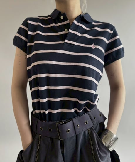 【USED】 Ralph Lauren Boarder Polo Shirt / 260509-001