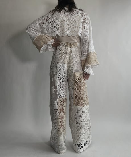 【RE;CIRCLE】 RE Crochet Cord Top / 220623-016