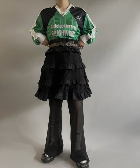 【USED】 Lace Tiered mini Skirt /230902-013