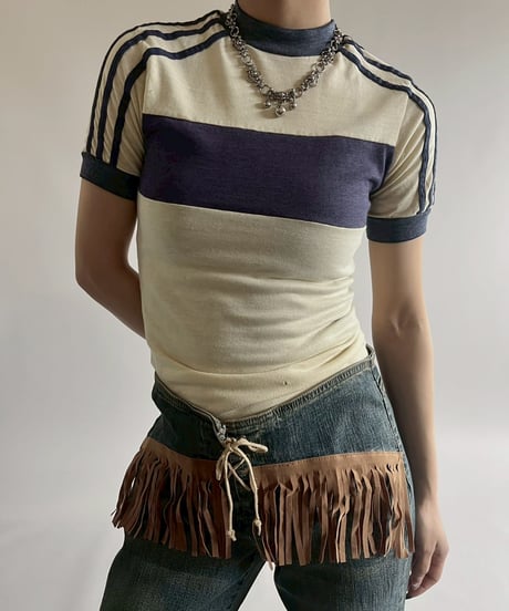 【USED】  70~80's Border Ringer T-Shirt/250510-021