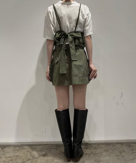 【 RE;CIRCLE】 RE ARMY Double Zip Mini Skirt/ 250703-002