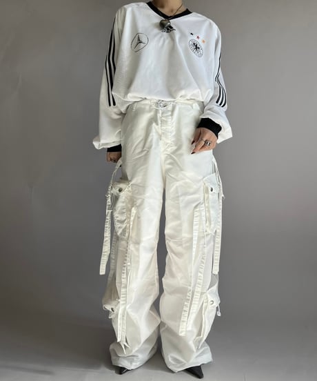 【USED】 adidas DEUTSCHER L/S Soccer Shirt Mercedes-Benz /241207-038