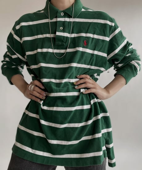 【USED】 Ralph Lauren Long Sleeve Polo Shirt/ 220521-016