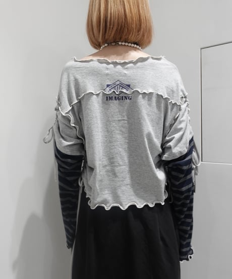 【RE;CIRCLE】 RE Mellow L/S Ribbon Top + Tie  / 250529-015