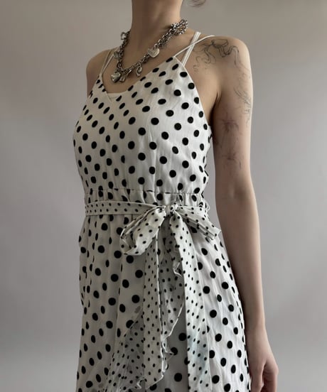 【USED】 Dot Pattern Camisole One-Piece/ 260404-005