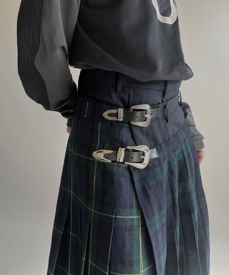 【RE;CIRCLE】 RE Kilt Skirt Long / 250206-006