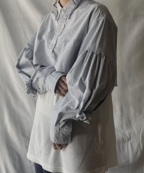 【RE;CIRCLE】  Gather Sleeve Short Shirt②/210303-037