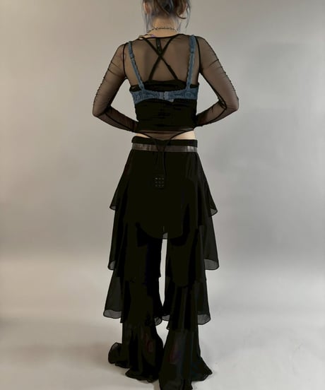 【USED】 Dead Stock Sheer Leotard Top / 260307-019