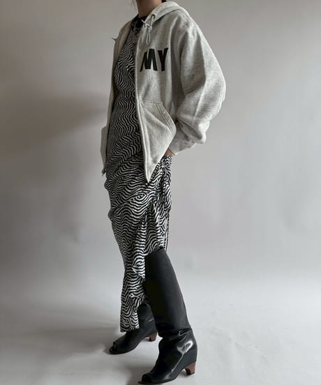 【USED】 Zebra Pattern Camisole Long One-Piece   /250412-031