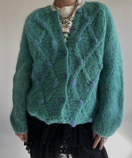 【USED】 Pattern Knit Cardigan /250111-011