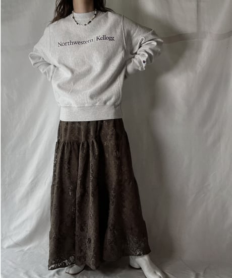 【USED】  Champion Reverse Weave Sweat North western /Kellog/211116-027