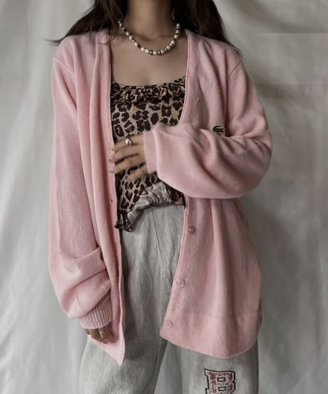 【USED】   LACOSTE Knit Cardigan③/210930-023