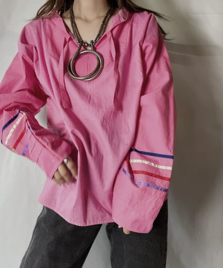 【RE;CIRCLE】 Remake Embroidery Ethnic Mexican Parker④/210906-020