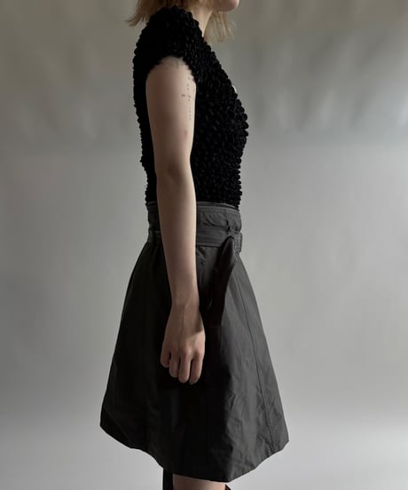 【USED】　Belted Mini Skirt/250823-005
