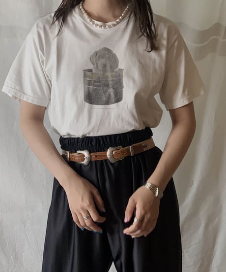 【USED】S/S T-shirt DOG⑤ /210604-012