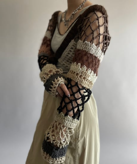 【USED】 Hand Knit Bolero /241006-045