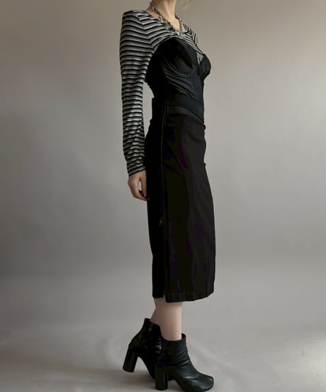 【USED】 Back Less Corset Top/ 260228-011