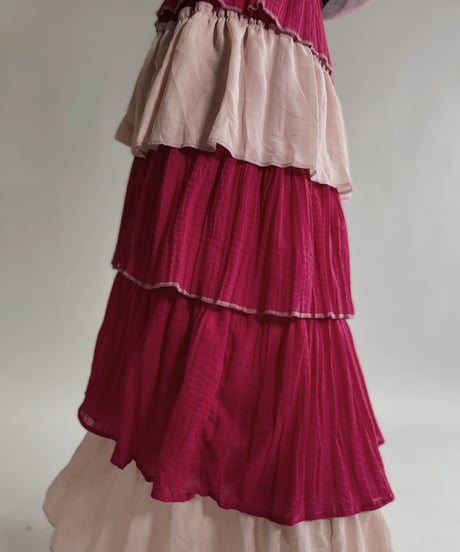【RE;CIRCLE】 RE Indian Cotton Skirt / 220503-017