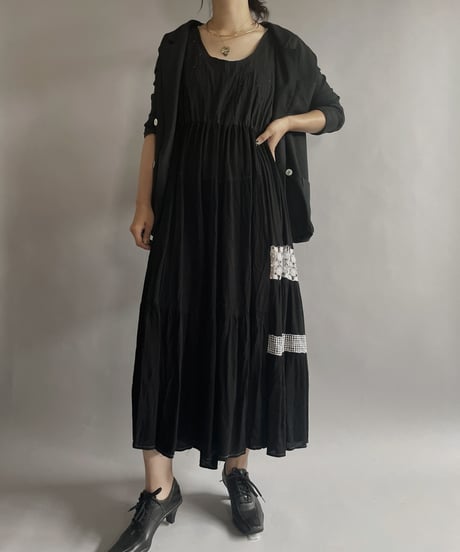 【RE;CIRCLE】 RE Sleeveless One-piece Black&White / 220901-017