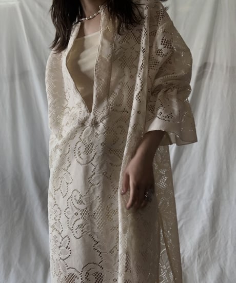 【RE;CIRCLE】 RE Lace L/S Open Front One-piece②/210611-030